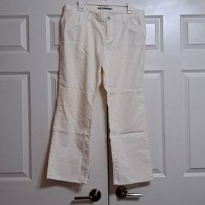 Express, size 14, white jeans